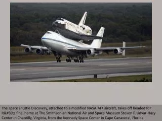Space shuttle Discovery's final voyage