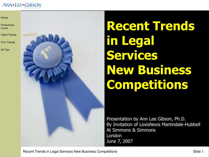 recent trends in legal services new business competitions