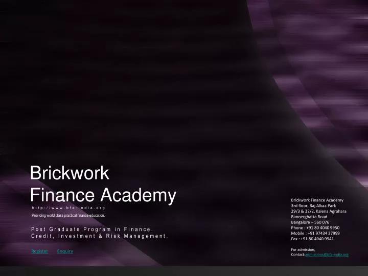 brickwork finance academy http www bfa india org