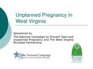 Unplanned Pregnancy In West Virginia