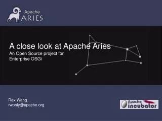 A close look at Apache Aries An Open Source project for Enterprise OSGi