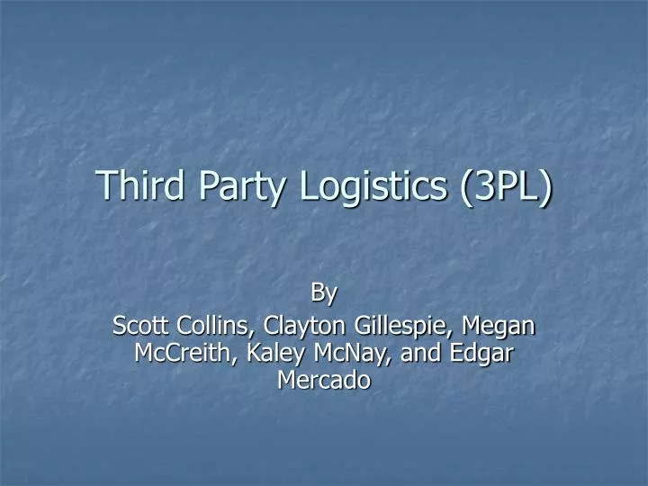 third party logistics 3pl