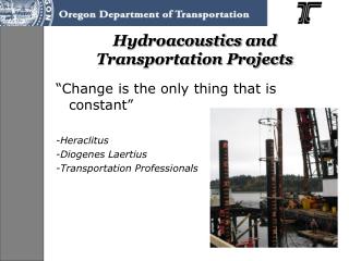 Hydroacoustics and Transportation Projects