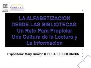 Expositora: Mary Giraldo (CERLALC - COLOMBIA