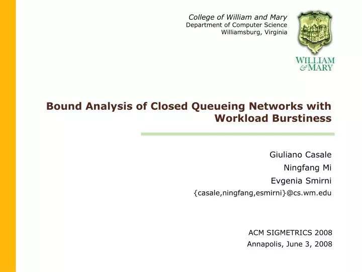 bound analysis of closed queueing networks with workload burstiness