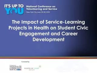The Impact of Service-Learning Projects in Health on Student Civic Engagement and Career Development