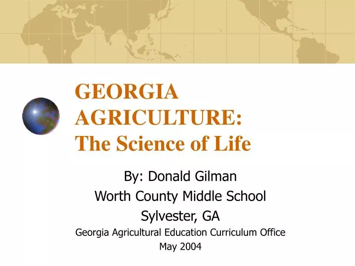 georgia agriculture the science of life