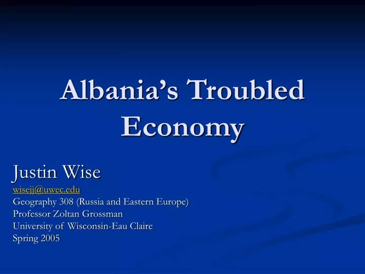 albania s troubled economy