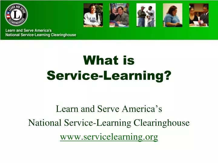 what is service learning