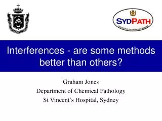 Interferences - are some methods better than others?
