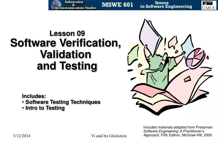 lesson 09 software verification validation and testing