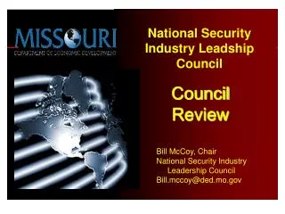 Homeland Security Overview for