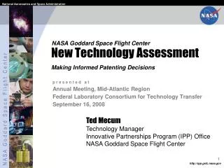 New Technology Assessment Making Informed Patenting Decisions