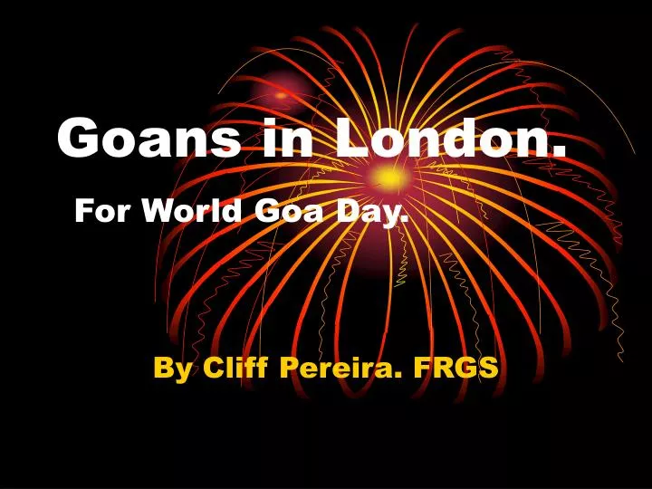 goans in london for world goa day