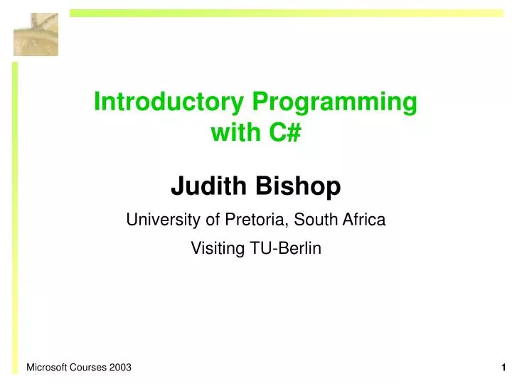 introductory programming with c