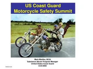 US Coast Guard Motorcycle Safety Summit