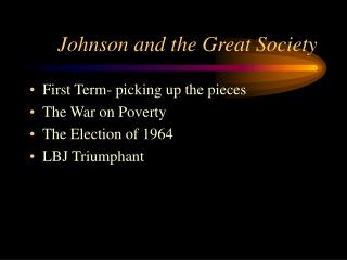 Johnson and the Great Society