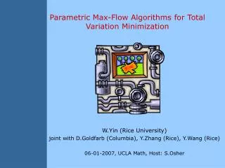 Parametric Max-Flow Algorithms for Total Variation Minimization