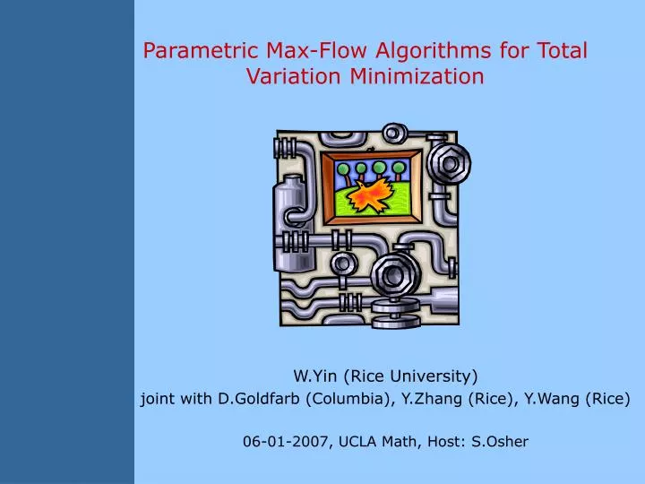 parametric max flow algorithms for total variation minimization