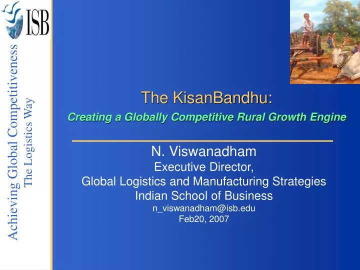the kisanbandhu creating a globally competitive rural growth engine