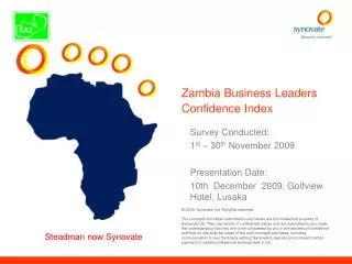 Zambia Business Leaders Confidence Index