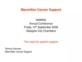 Macmillan Cancer Support