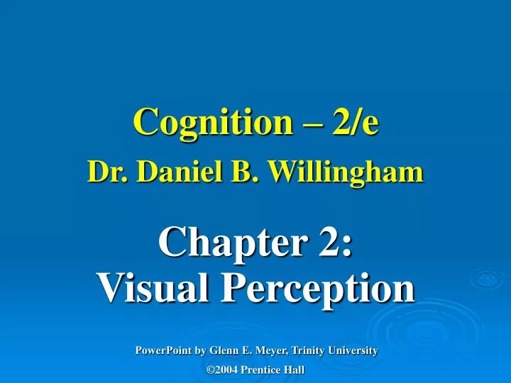 cognition 2 e dr daniel b willingham