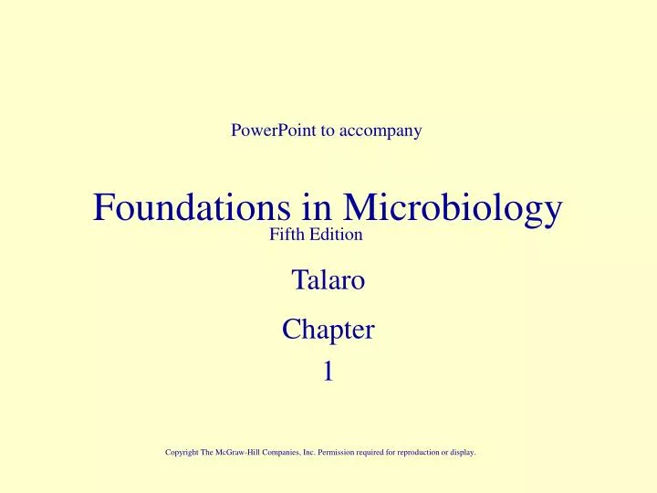 foundations in microbiology