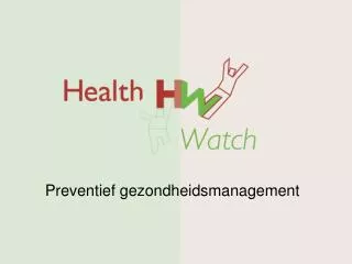 Preventief gezondheidsmanagement