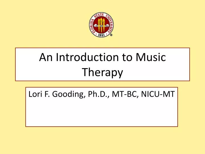 an introduction to music therapy