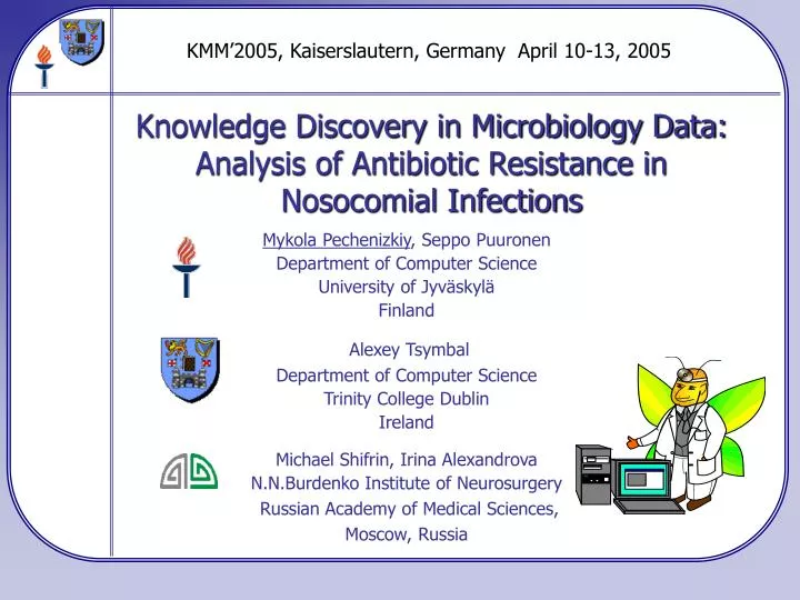 knowledge discovery in microbiology data analysis of antibiotic resistance in nosocomial infections
