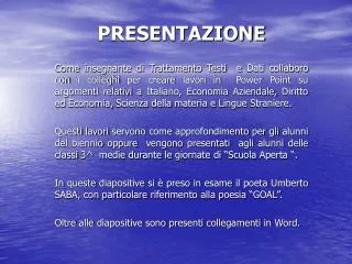 presentazione