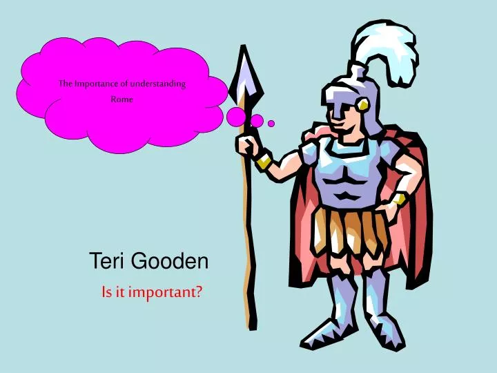 teri gooden is it important