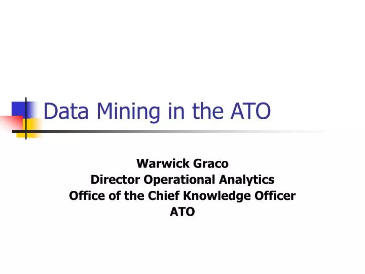 data mining in the ato