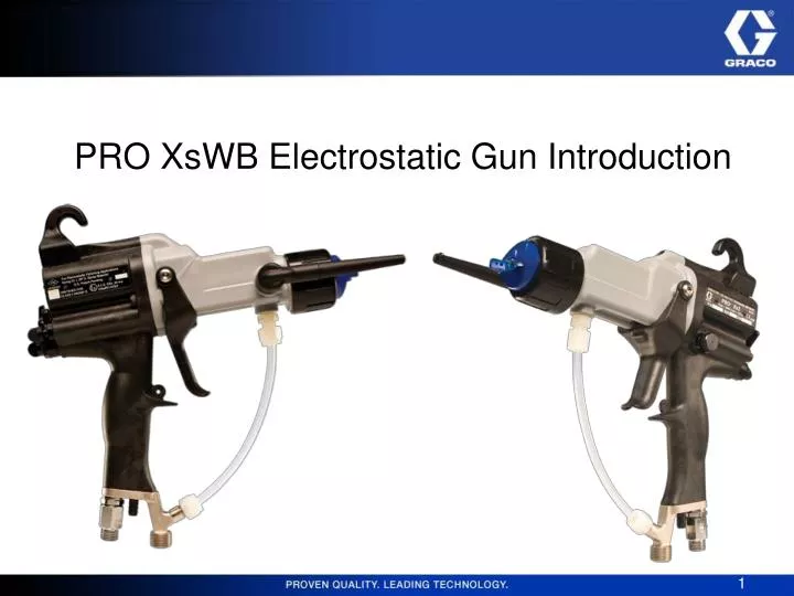 pro xswb electrostatic gun introduction