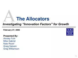 The Allocators