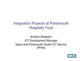 Integration Projects at Portsmouth Hospitals Trust