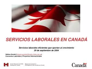 SERVICIOS LABORALES EN CANADÁ