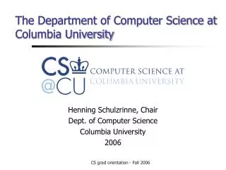 The Department of Computer Science at Columbia University