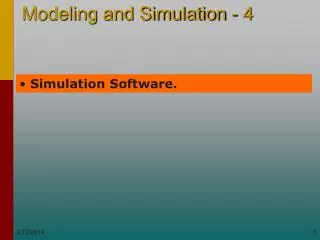 Simulation Software.