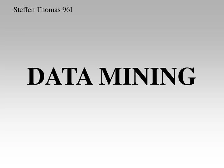 data mining