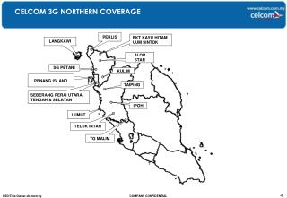 CELCOM 3G NORTHERN COVERAGE