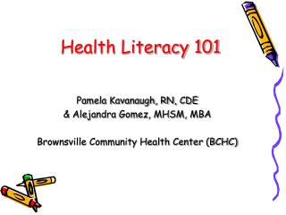 Health Literacy 101