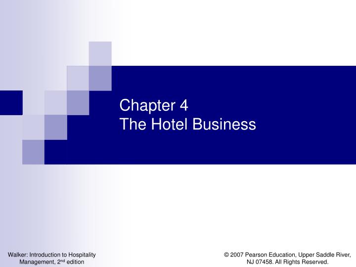 chapter 4 the hotel business