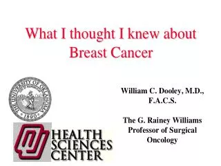 Surgery - Breast Diseases