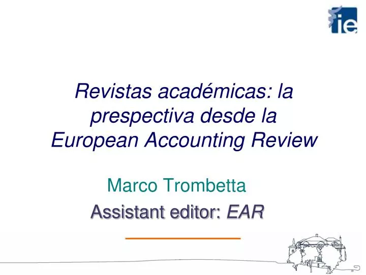 revistas acad micas la prespectiva desde la european accounting review