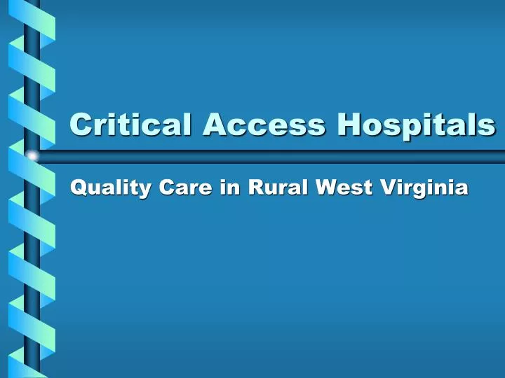 critical access hospitals