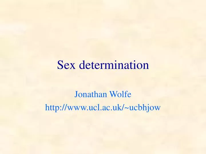 Ppt Sex Determination Powerpoint Presentation Free Download Id366469 
