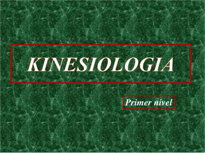 kinesiologia