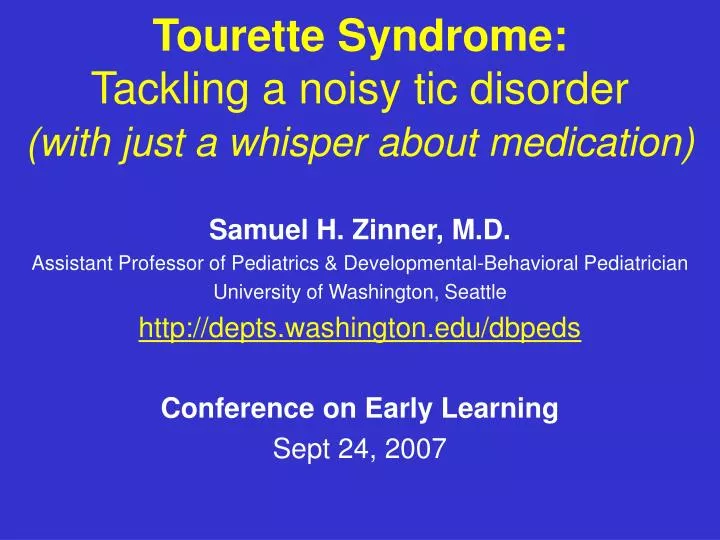 tourette syndrome tackling a noisy tic disorder with just a whisper about medication